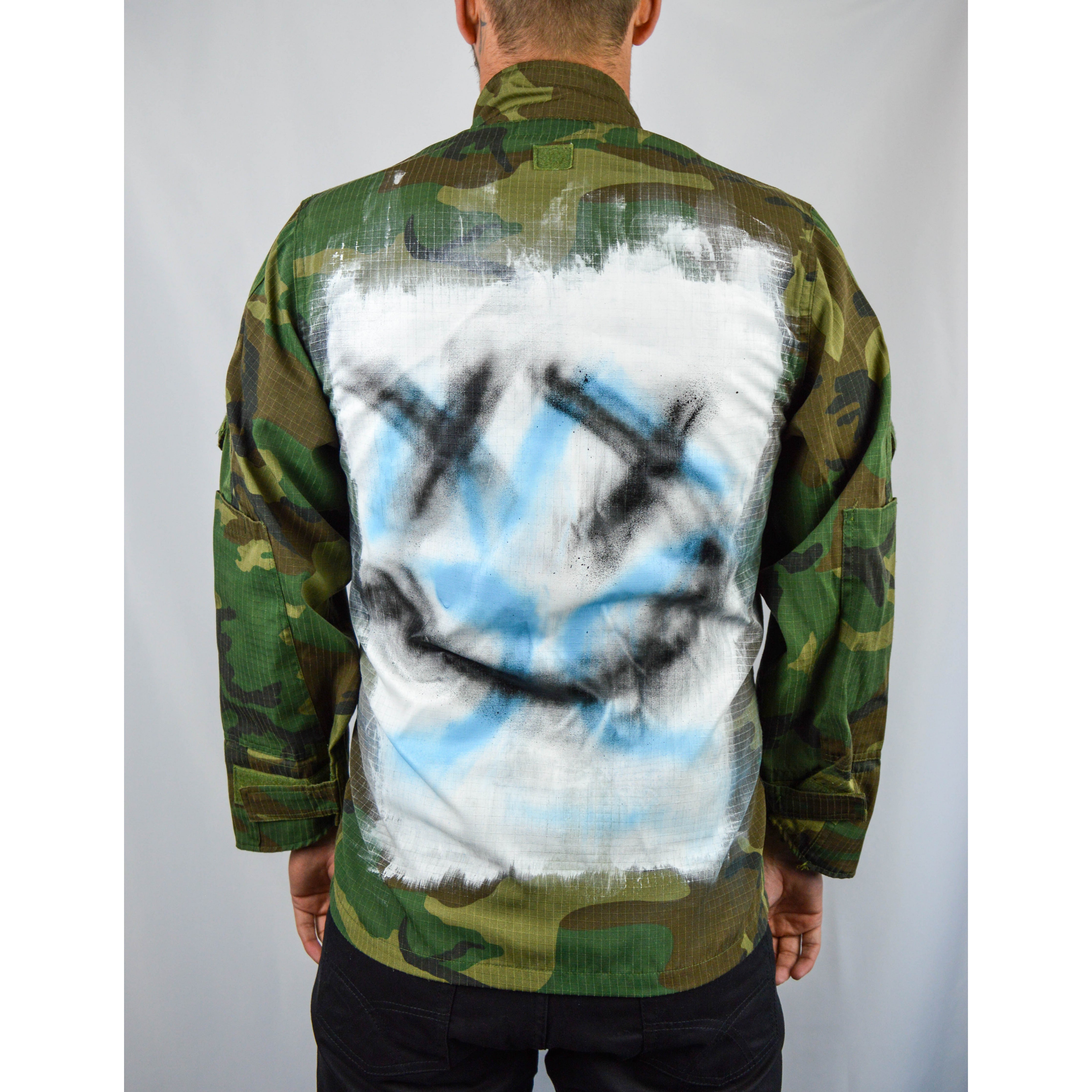 Recycled Camo Jacket Hand Painted – Third Earth Clothing