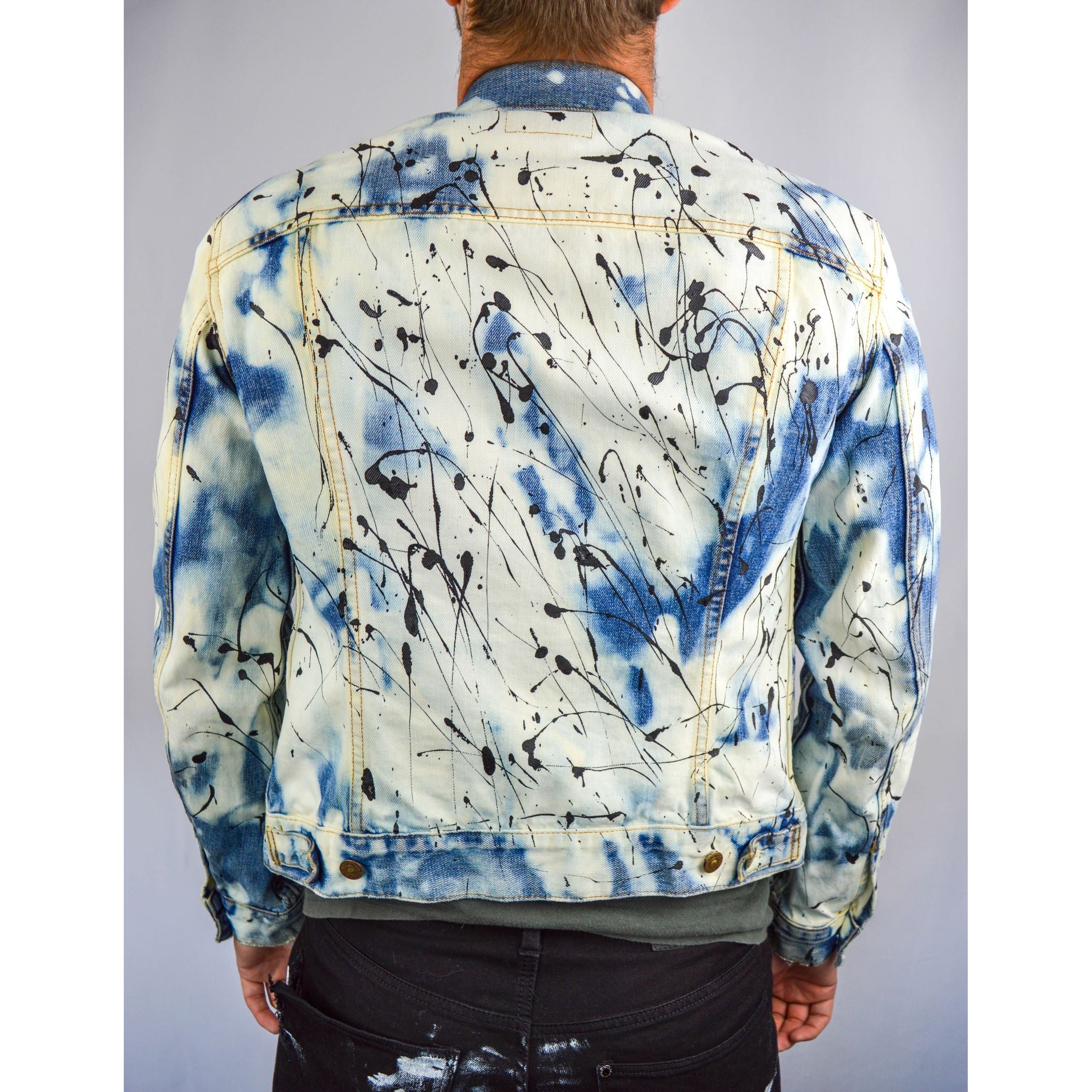 Reworked Levis Hand Painted Denim jacket – Third Earth Clothing